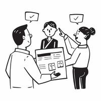 Financial advisor presenting retirement plans concept as High resolution image of a financial advisor presenting retirement plans to a couple with a glossy backdrop emphasizing exp Dynamic Set 4 vector