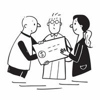 Financial advisor presenting retirement plans concept as High resolution image of a financial advisor presenting retirement plans to a couple with a glossy backdrop emphasizing exp Dynamic Set 3 vector