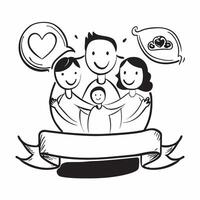 Family with expecting mother concept as High resolution image of a family with an expecting mother with a glossy backdrop showcasing the love and support of family during pregnancy Dynamic vector