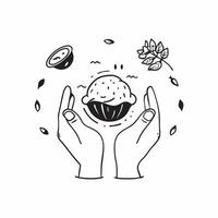Farmers hands with soil concept as High resolution image of a farmers hands holding soil with a glossy backdrop emphasizing the connection to nature and the earth in organic farmin Dynamic vector
