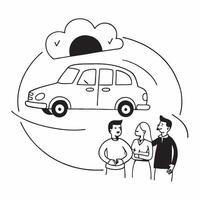 Family using a carpool service concept as High resolution image of a family using a carpool service with a glossy backdrop showcasing the cost effective and eco friendly benefits o Dynamic Set 2 vector