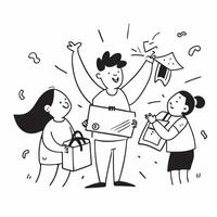 Family shopping at a summer sale clearance event concept as High resolution image of a family shopping at a summer sale clearance event with a glossy backdrop showcasing the excite Dynamic Set 2 vector