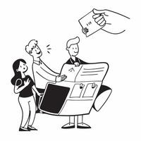 Family reviewing subscription services concept as High resolution image of a family reviewing subscription services with a glossy backdrop showcasing the smart approach to cutting Dynamic Set 2 vector
