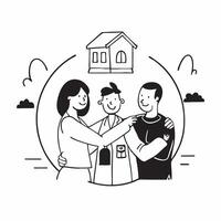 Family reuniting at a countryside cottage concept as A family reuniting blended with a countryside cottage symbolizing the warmth and togetherness of family gatherings Ideal for t Dynamic vector