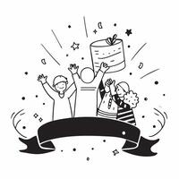 Family New Years Eve party concept as High resolution image of a family New Years Eve party with a glossy backdrop highlighting the excitement and festive atmosphere of welcoming t Dynamic vector