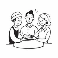 Family holiday dinner concept as High resolution image of a family holiday dinner with a glossy backdrop capturing the warmth and joy of sharing a festive meal together in Photo S Dynamic vector