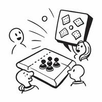 Family game night concept as High resolution image of a family game night with a glossy backdrop showcasing the fun and bonding of playing games together in Photo Stock Concept Dynamic vector