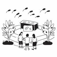 Family exploring a shady botanical garden concept as High resolution image of a family exploring a shady botanical garden to escape the heat highlighting relaxation bonding and nat Dynamic Set 2 vector