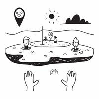 Family enjoying a cool dip in a serene lake concept as High resolution image of a family enjoying a cool dip in a serene lake to escape the heat showcasing bonding relaxation and n Dynamic Set 2 vector