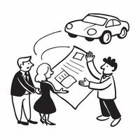 Family discussing first car options concept as High resolution image of a family discussing options for their first car with a glossy backdrop showcasing the collaborative effort i Dynamic vector