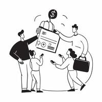 Family budgeting together concept as High resolution image of a family budgeting together with a glossy backdrop highlighting the collaborative and organized approach to saving mon Dynamic vector