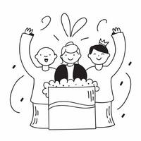 Family birthday party concept as High resolution image of a family birthday party with a glossy backdrop capturing the joy and excitement of celebrating a family members special da Dynamic vector