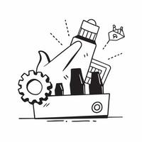 Factory symbol with copy space for promotional materials concept as A versatile factory symbol with ample copy space suitable for promotional materials like brochures flyers and po Dynamic vector