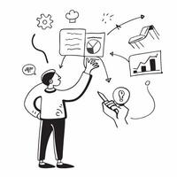 Entrepreneur presenting a business plan concept as High resolution image of an entrepreneur presenting a business plan with a glossy backdrop emphasizing innovation and growth mind Dynamic Set 2 vector