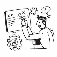 Engineer solving a technical problem in a workshop concept as An engineer solves a technical problem in a workshop showcasing problem solving skills and technical expertise Ideal Dynamic vector