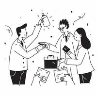 Employees receiving first aid during a festive office party concept as High resolution image of employees receiving first aid during a festive office party capturing the tension be Dynamic Set 2 vector