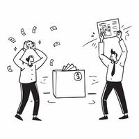 Employees managing a financial fraud incident concept as High resolution image of employees managing a financial fraud incident with a panicked atmosphere capturing the urgency and Dynamic vector