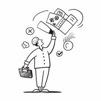 Employee enjoying a hobby after work concept as High resolution image of an employee enjoying a hobby after work emphasizing the importance of personal interests for work life bala Dynamic Set 2 vector