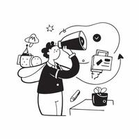 Employee enjoying a creative hobby after work concept as High resolution image of an employee enjoying a creative hobby after work capturing the importance of personal interests fo Dynamic vector