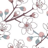 Elegant spring seamless tile pattern with soft blossoms and pastel shades for gentle spaces concept as Soft and elegant spring blossoms arranged in a seamless pattern with pastel s Dynamic vector