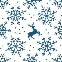 Elegant snowflake and reindeer seamless tile pattern with festive winter motifs concept as Elegant snowflakes paired with reindeer create a seamless tile pattern with festive winte Dynamic Set 2 vector