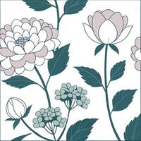 Elegant spring pastel seamless tile pattern with peonies and hydrangeas for chic garden spaces concept as Chic peonies and hydrangeas arranged in soft pastel tones to enhance elega Dynamic vector