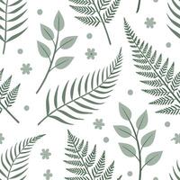 Elegant spring moss and fern seamless tile pattern with soft green hues and nature inspired motifs concept as Soft green moss and ferns with nature inspired motifs create an elegan Dynamic vector