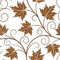 Elegant falling leaves seamless tile pattern with swirling autumn colors and graceful designs concept as Swirling autumn colors and graceful falling leaves create an elegant seamle Dynamic vector