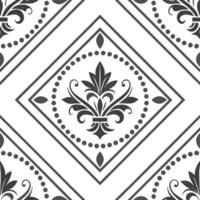 Elegant damask frame seamless tile pattern with intricate patterns and regal aesthetics concept as Intricate damask elegant frames create seamless tile patterns with regal aestheti Dynamic vector