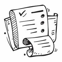 Doodle line icon of a document concept as A doodle line icon of a document symbolizing paperwork business contracts and professional documentation perfect for legal and business ag Dynamic vector