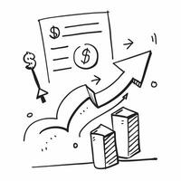 Dollar sign and stock arrow icon with copy space for infographics concept as An infographic ready dollar sign and stock arrow icon with copy space designed to convey trading profit Dynamic vector