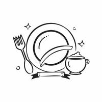 Dinner plate and wine glass icon with copy space for business newsletters concept as A modern dinner plate and wine glass icon design with ample copy space perfect for business new Dynamic vector