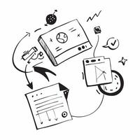 Digital transformation icon with space for text and graphics on a blue background concept as A modern digital transformation icon design featuring space for both text and graphics Dynamic Set 3 vector