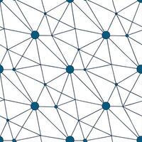 Digital network seamless pattern with crystalline data clusters and radiant connection lines forming geometric web structures isolated white balance ultra modern network concept as Dynamic vector