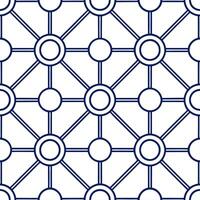 Digital network seamless pattern illustrating cascading data nodes and binary streams merging within geometric frameworks isolated white balance futuristic matrix design concept as Dynamic vector