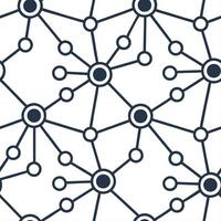 Digital network seamless pattern showcasing neon infused connection nodes and encrypted data streams within structured tile arrays isolated white balance futuristic cyber grid conc Dynamic vector