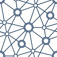 Digital network seamless pattern featuring interconnected nodes digital circuits luminous grid isolated white balance futuristic network vibe concept as Interconnected digital node Dynamic Set 4 vector