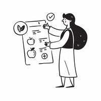 Dietitian creating a personalized nutrition plan for a patient concept as A dietitian creates a personalized nutrition plan for a patient emphasizing health and wellness Perfect f Dynamic vector