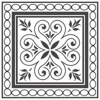 Develop a seamless pattern featuring antique frames sophisticated tile layouts ornate curls decorative elegance concept as Timeless aesthetic combining vintage border frames and e Dynamic vector