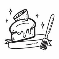 Dessert fork and cake icon with copy space for social media posts concept as An illustrative dessert fork and cake icon with copy space tailored for social media posts and digital Dynamic vector