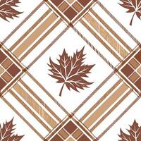 Design a seamless pattern with tartan motifs inspired by 1970s fashion in earthy tones concept as Create a repeating design featuring tartan patterns influenced by 1970s aesthetics Dynamic vector