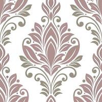 Design a seamless pattern featuring Edwardian damask motifs in soft muted pastels concept as Create a seamless pattern showcasing Edwardian era damask designs with intricate detail Dynamic vector