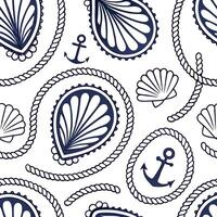 Design a seamless pattern featuring paisley motifs with nautical elements in navy and white concept as Create a repeating design that blends traditional paisley shapes with nautica Dynamic vector