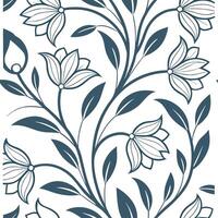 Design a seamless pattern combining vintage stripes with floral motifs for a classic look concept as Create a repeating pattern that blends vintage stripes with delicate floral el Dynamic vector