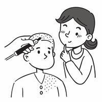 Dermatologist performing a mole removal procedure concept as A dermatologist performs a mole removal procedure emphasizing precision and patient care Ideal for dermatology and ski Dynamic vector