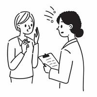 Dermatologist discussing eczema treatment with a patient concept as A dermatologist discusses eczema treatment options with a patient emphasizing care and relief Ideal for dermato Dynamic vector