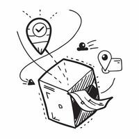 Delivery tracking icon with copy space for business presentations concept as A modern delivery tracking icon design with generous copy space perfect for enhancing business presenta Dynamic vector