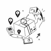 Delivery illustration with copy space for business reports concept as A visually appealing delivery illustration with copy space designed to enhance business reports and presentati Dynamic Set 3 vector