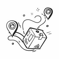Delivery symbol with space for text and icons on a white background concept as A versatile delivery symbol featuring space for both text and icons on a clean white background perfe Dynamic vector