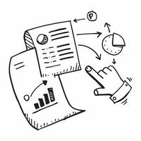 Data summary symbol with copy space for project planning concept as An artistic rendering of a data summary symbol with spacious copy space suitable for project planning goal setti Dynamic Set 3 vector